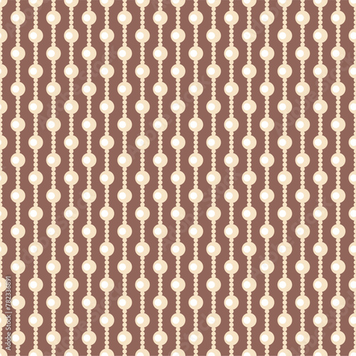 Seamless glamour print pattern with beads jewelry art decor wallpaper for textile, package, paper