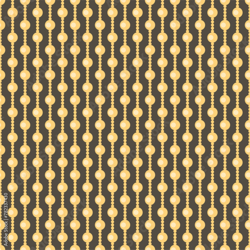 Seamless glamour print pattern with beads jewelry art decor wallpaper for textile, package, paper