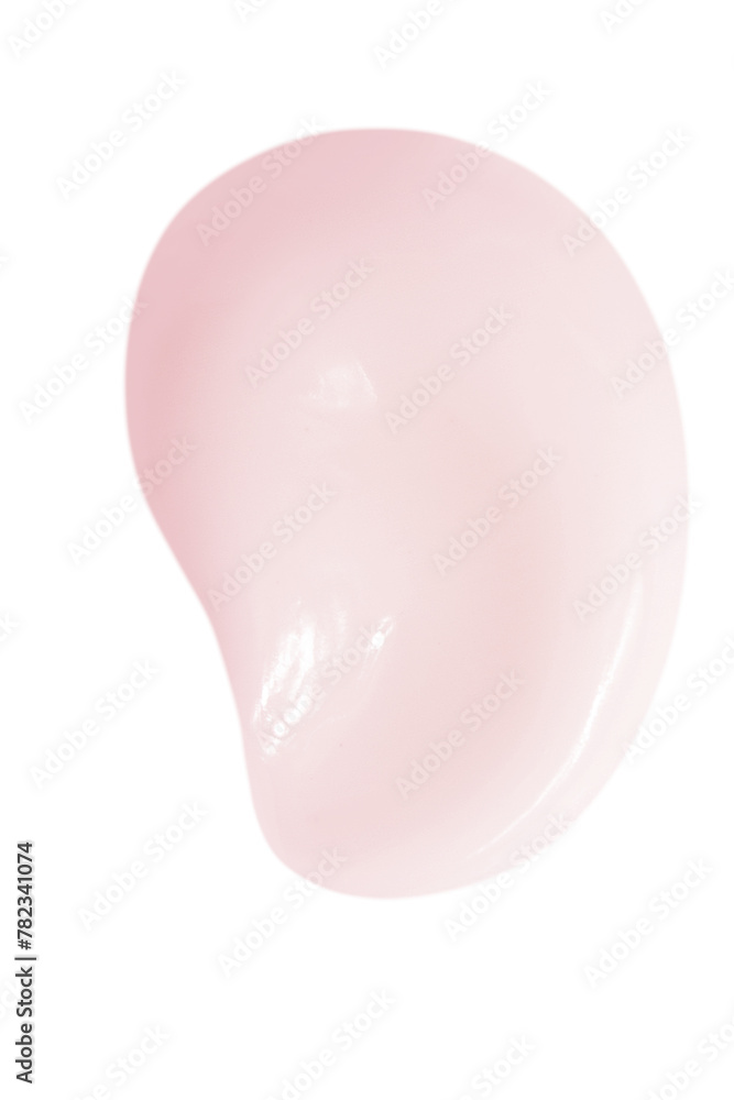 Smear of beautiful pink cream on an empty background. isolated Smear of beautiful pink cream on an empty background. isolated