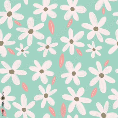 seamless pattern with flowers