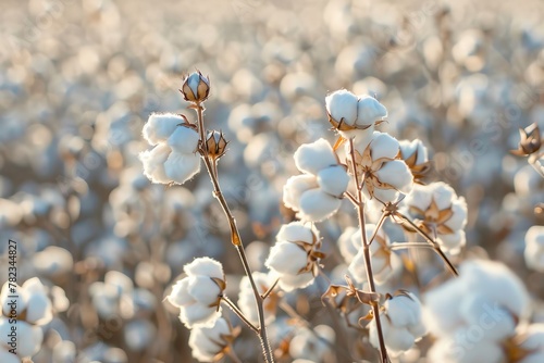 Crops of cotton prepared for harvest