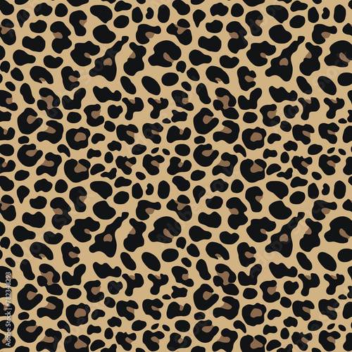 Leopard texture vector print seamless background animal pattern