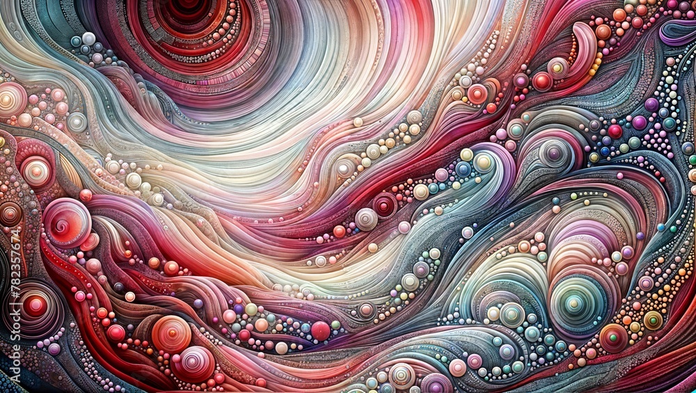 Pulsating Chromatic Symphony: Intricate Abstract Art Design Pulsating Chromatic Symphony: Intricate Abstract Art Design