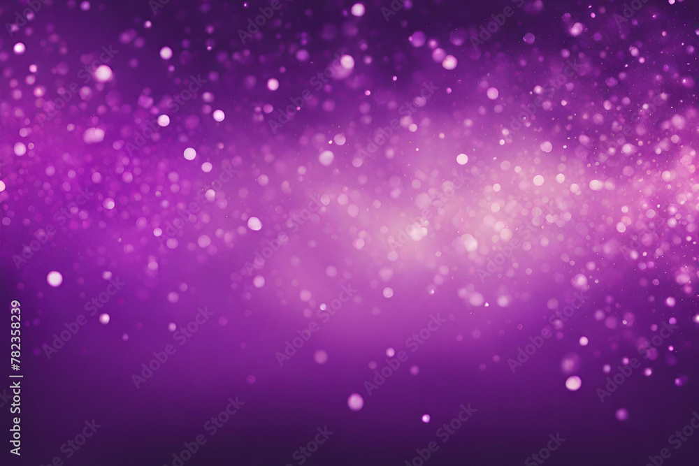 Purple bokeh , a normal simple grainy noise grungy empty space or spray texture , a rough abstract retro vibe shine bright light and glow background template color gradient