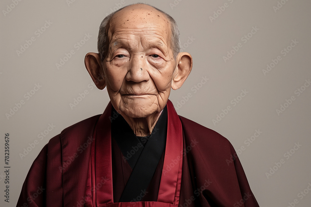 Photo of a Buddhist Monk, Generative AI Photo of a Buddhist Monk, Generative AI