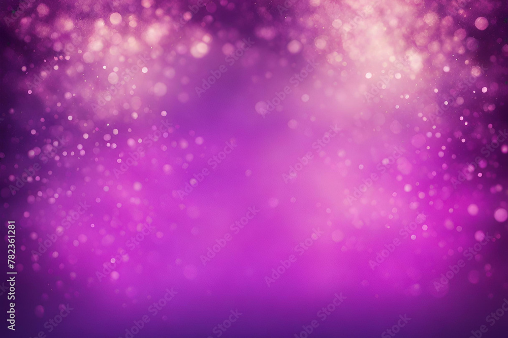 Purple bokeh , a normal simple grainy noise grungy empty space or spray texture , a rough abstract retro vibe shine bright light and glow background template color gradient