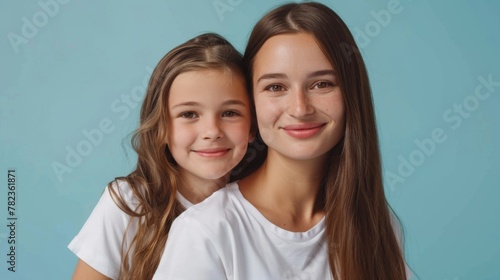 Young Sisters Sharing a Moment photo