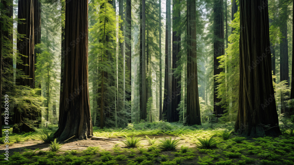 Naklejka premium path in the forest