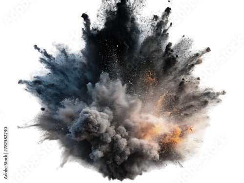 black powder explosion