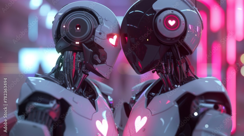 Two Robots the Standing Together Two Robots the Standing Together