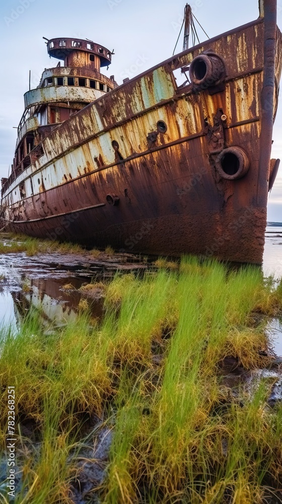 Derelict Shipwreck: Exploring the Beauty of Decay Generative AI