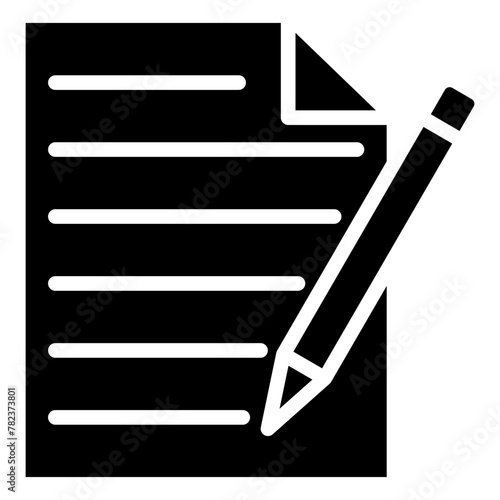 Pen And Paper Icon Element For Design