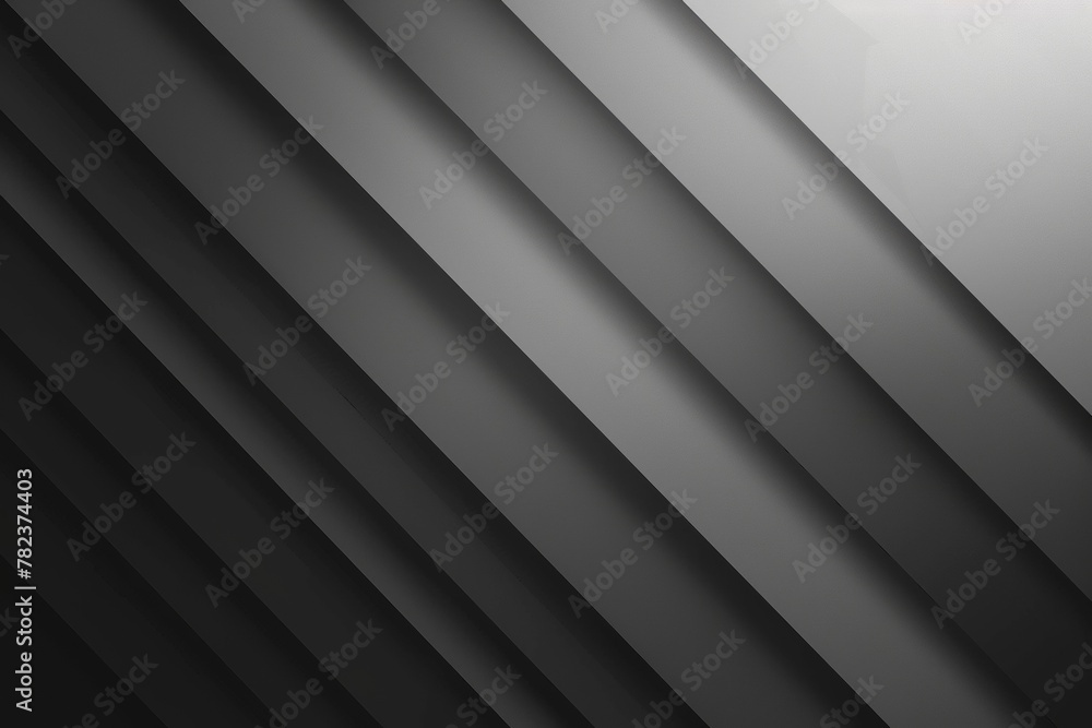 Obraz premium Black and grey gradient background with diagonal lines for modern design