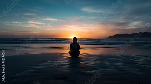 Meditation at Dawn Generative AI © AlexandraRooss