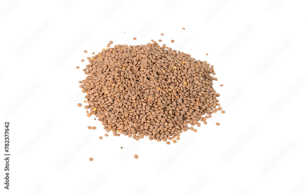 Lentils on an isolated background Lentils on an isolated background