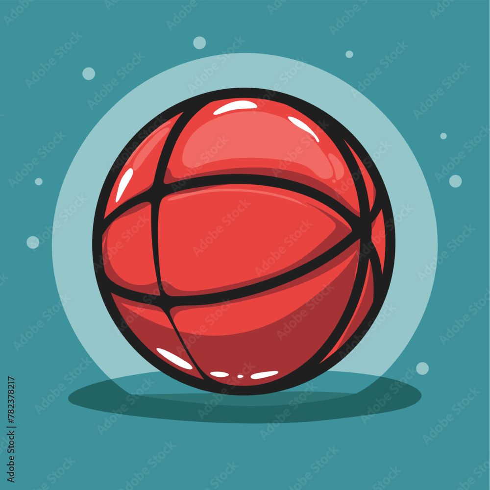 Basketball ball cartoon illustration vector design Basketball ball cartoon illustration vector design