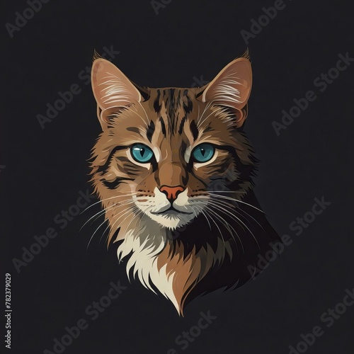 black cat on black
