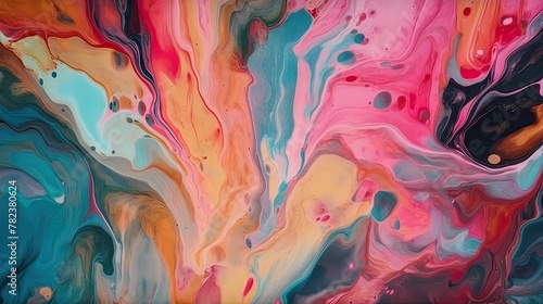 Expressive Pastel Abstract Painting Generative AI © AlexandraRooss