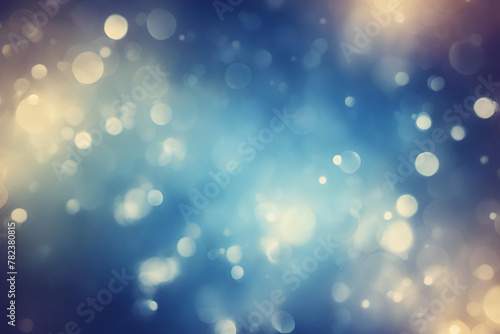 Indigo Blue bokeh , a normal simple grainy noise grungy empty space or spray texture , a rough abstract retro vibe shine bright light and glow background template color gradient