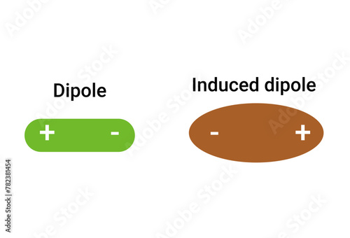 Difference between Dipole and Induced dipole