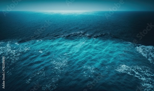 Ethereal Blue Sea Landscape Generative AI