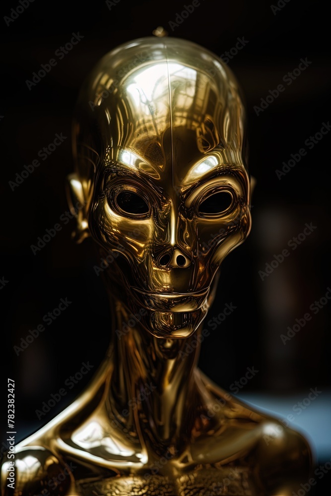 Enigmatic Ancient Deity Sculpture Generative AI Enigmatic Ancient Deity Sculpture Generative AI