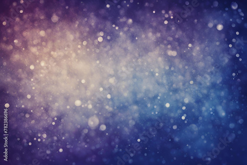 Indigo Blue bokeh , a normal simple grainy noise grungy empty space or spray texture , a rough abstract retro vibe shine bright light and glow background template color gradient