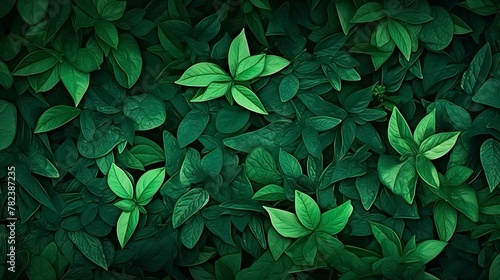 Lush Green Foliage Backdrop Generative AI