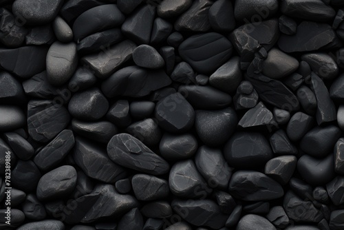 Ultra-Realistic High-Detail Black Stone Background Generative AI