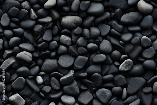 Captivating Black Stone Texture Generative AI