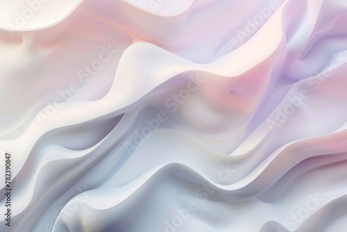 Abstract wavy background with pastel color transition from light pink to buttercream