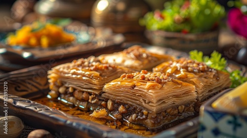 The national cuisine of Jordan is the oriental sweetness of Baklava
