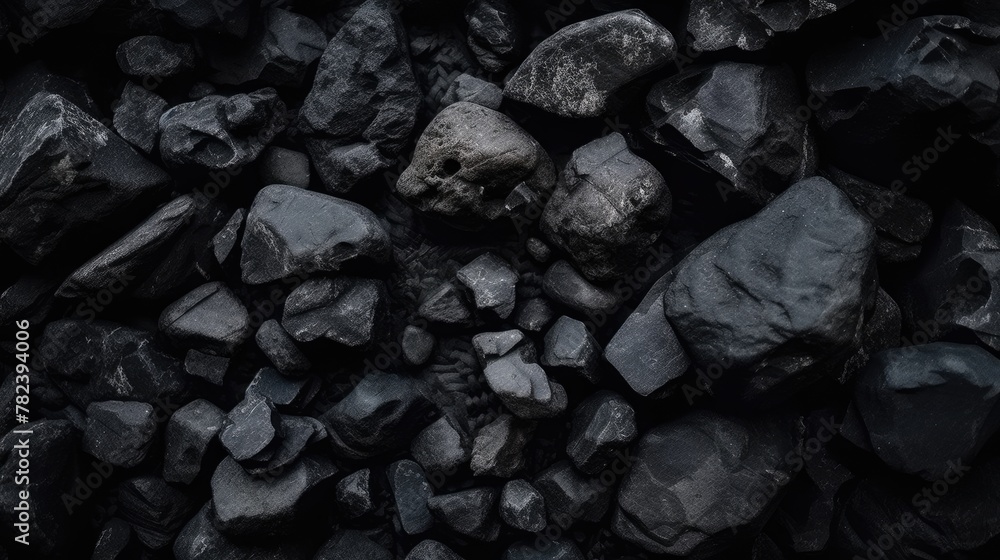Charcoal Black Stone Textured Background Generative AI Charcoal Black Stone Textured Background Generative AI