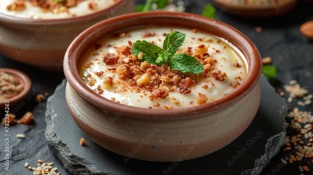 National cuisine of Jordan, dessert pudding Mukhallebi