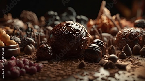 Delectable Chocolate Masterpiece Generative AI