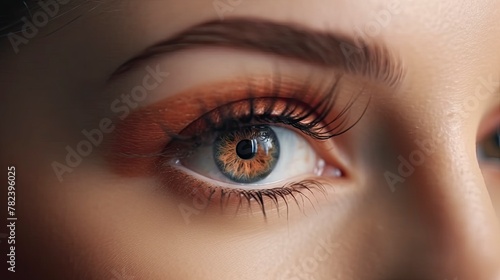 Captivating Close-Up of Stunning Female Eye Generative AI