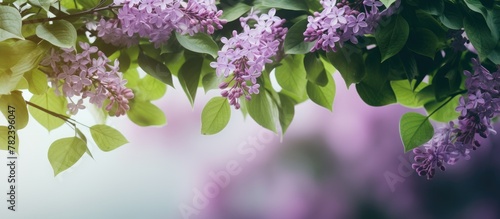 Purple blooms adorn sunny b...