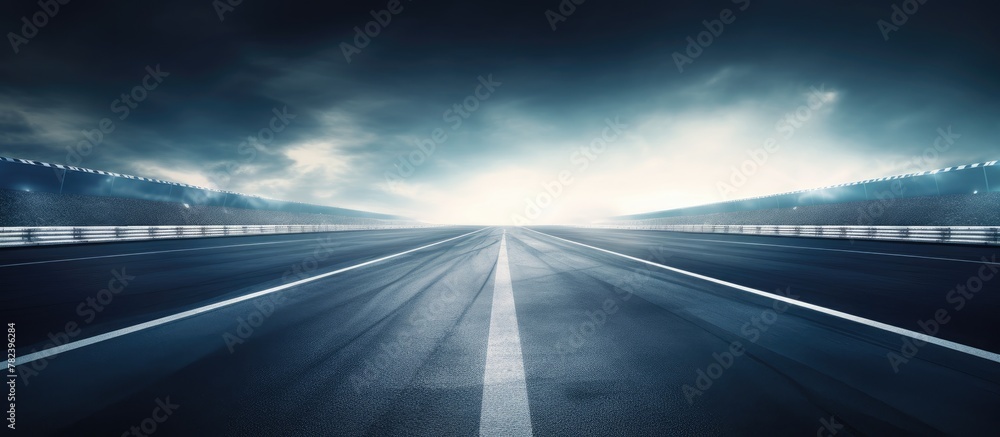 Highway leading to bright light