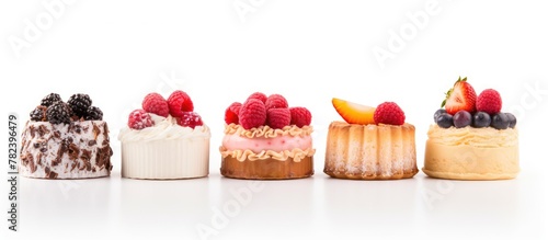 Desserts varied toppings