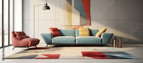 Modern living room with vib...