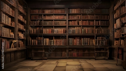 A wall full of old ancient books of a library holding lots amount of books
