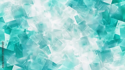 Transparent white and turquoise modern background