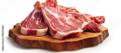 Raw meat on cutting board