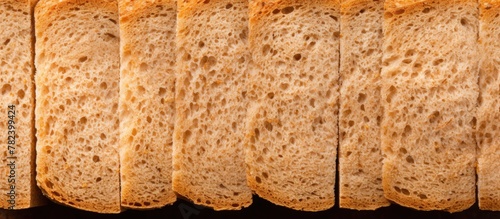 Macro shot of grainy bread ...