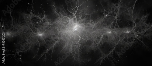 Cluster of Neurons in Monochrome photo