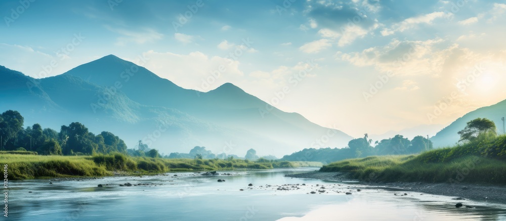 River and mountains scenery