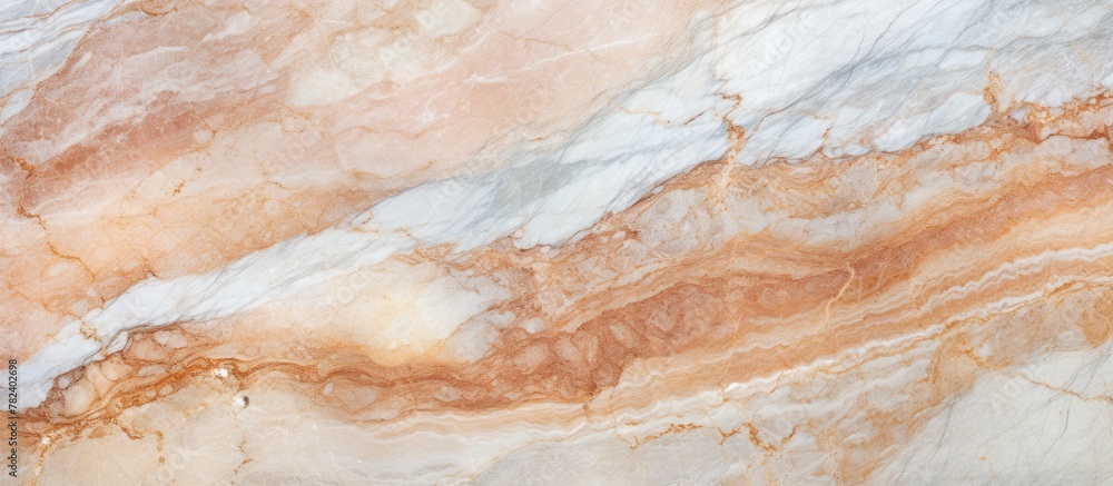 Marble surface with elegant brown and white design Marble surface with elegant brown and white design