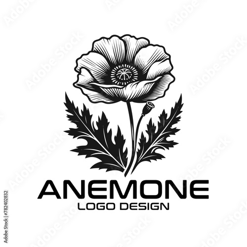 Anemone Vector Logo Design