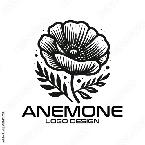 Anemone Vector Logo Design