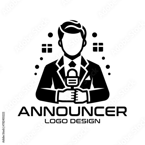 Announcer Vector Logo Design photo